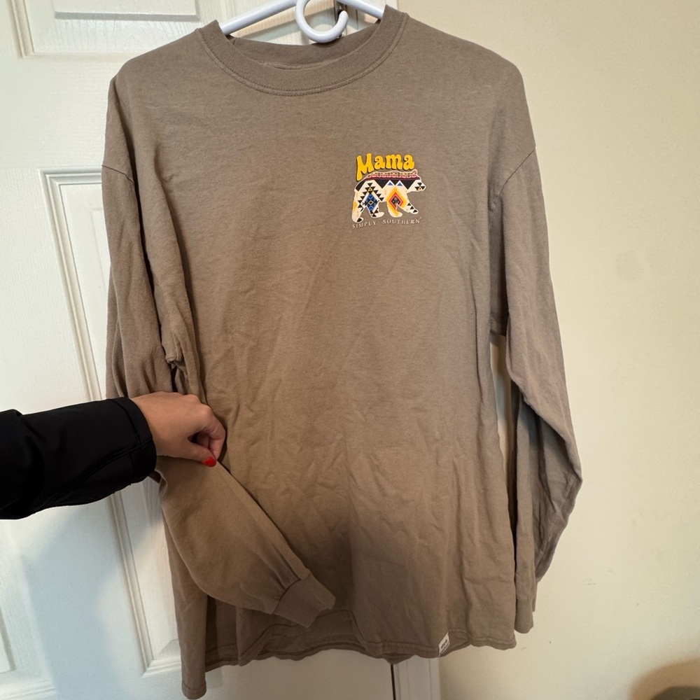 Simply Southern Olive Long Sleeve Shirt